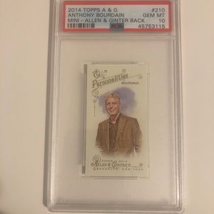 Psa 10 topps Allen & ginter Anthony bourdain card
